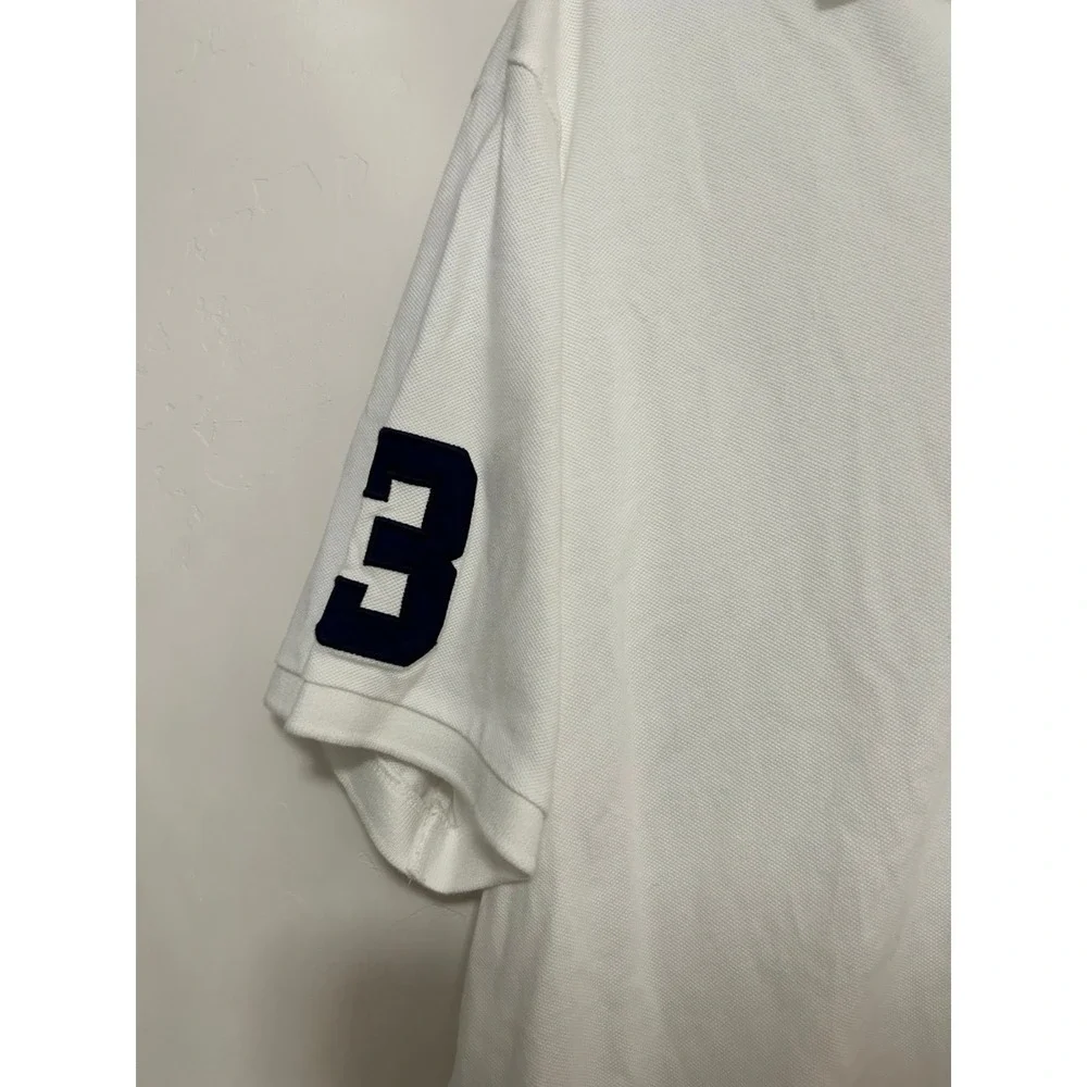 Polo Ralph Lauren Short Sleeve Classic Fit Shirt‎ Mens White Triple Pony Size XL